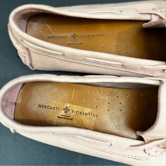 Mercanti Fiorentini Brazil Women’s Blush Pink Leather Flats Loafers Shoes 8.5 - Picture 5 of 6